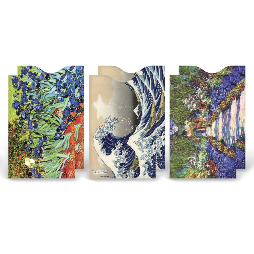 travelon card sleeve Monarque Set of 6 Fine Art 3 Credit Card Sleeve – Irv's Luggage