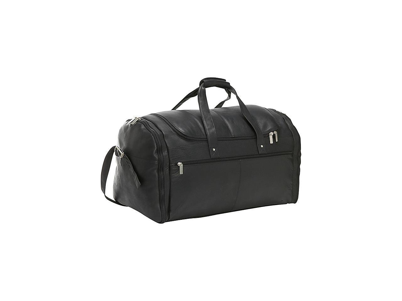 david king women's mid size leather backpack David King Deluxe Extra Large 22.5" Multi Pocket Leather Duffel