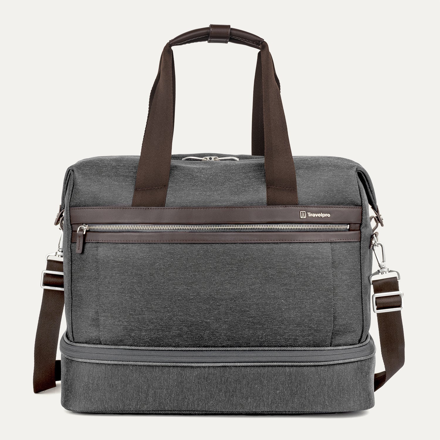 Travelpro Platinum Elite Drop-Bottom Weekender Vintage Grey