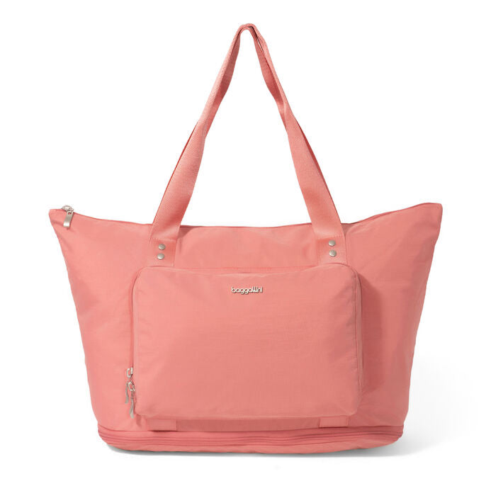 Baggallini Carryall Expandable Packable Tote -Terracotta