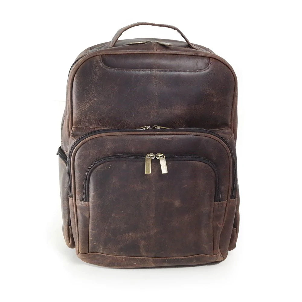 distressed brown leather backpack purse Daytrekr Distressed Leather Backpack