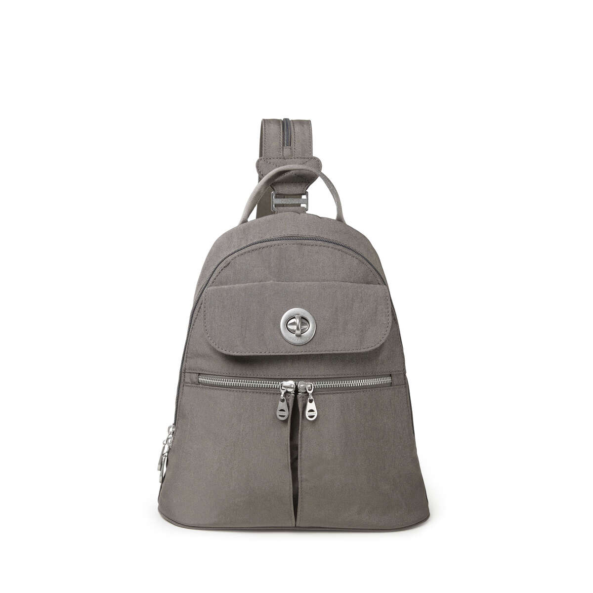 Baggallini Naples Convertible Backpack Gray Sterling Silver Travel Hiking School Baggallini Naples Convertible Backpack - Sterling Shimmer  main image 3