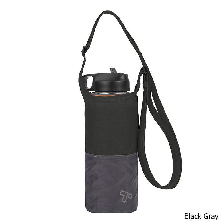 Tuelaly Adjustable Water Bottle Carrier - Faux Leather Crossbody Bag For Hiking, Walking, Outdoor