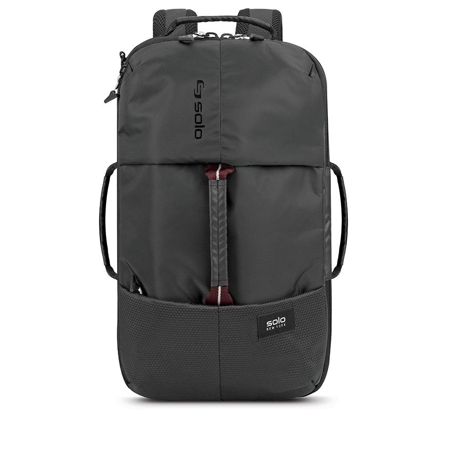 backpack for solo travel Solo Black All-Star Hybrid Backpack Duffel