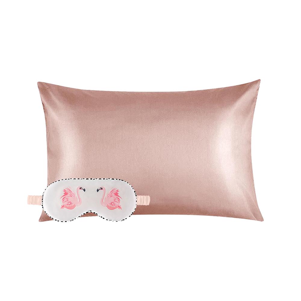 枕 slip Pink Travel Set, pillow, eye mask Eye Mask Satin Neck Pillow Satin Travel Pillow And Eye Mask Set