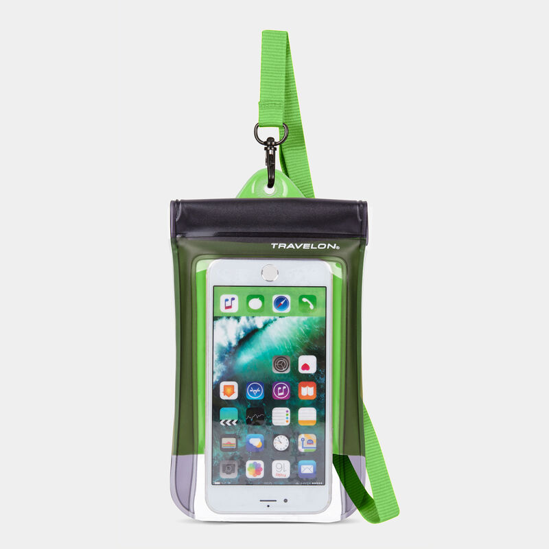 Travelon Waterproof Smart Phone Pouch - Green  Irv's Luggage