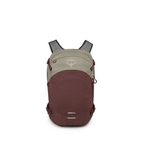 osprey backpack brown Osprey Nebula Laptop Backpack- Sawdust Tan/Raisin Red – Irv's Luggage