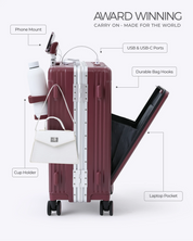 NOBL Travel Carry-On: All-in-One - Burgundy