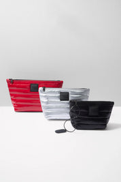 Think Royln Travel Trio Organizational Pouches Set of 3 - Lipstick/Black/Silver