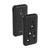 Mighty Wireless 10,000mAh Power Bank with 4 Cables Black MW602