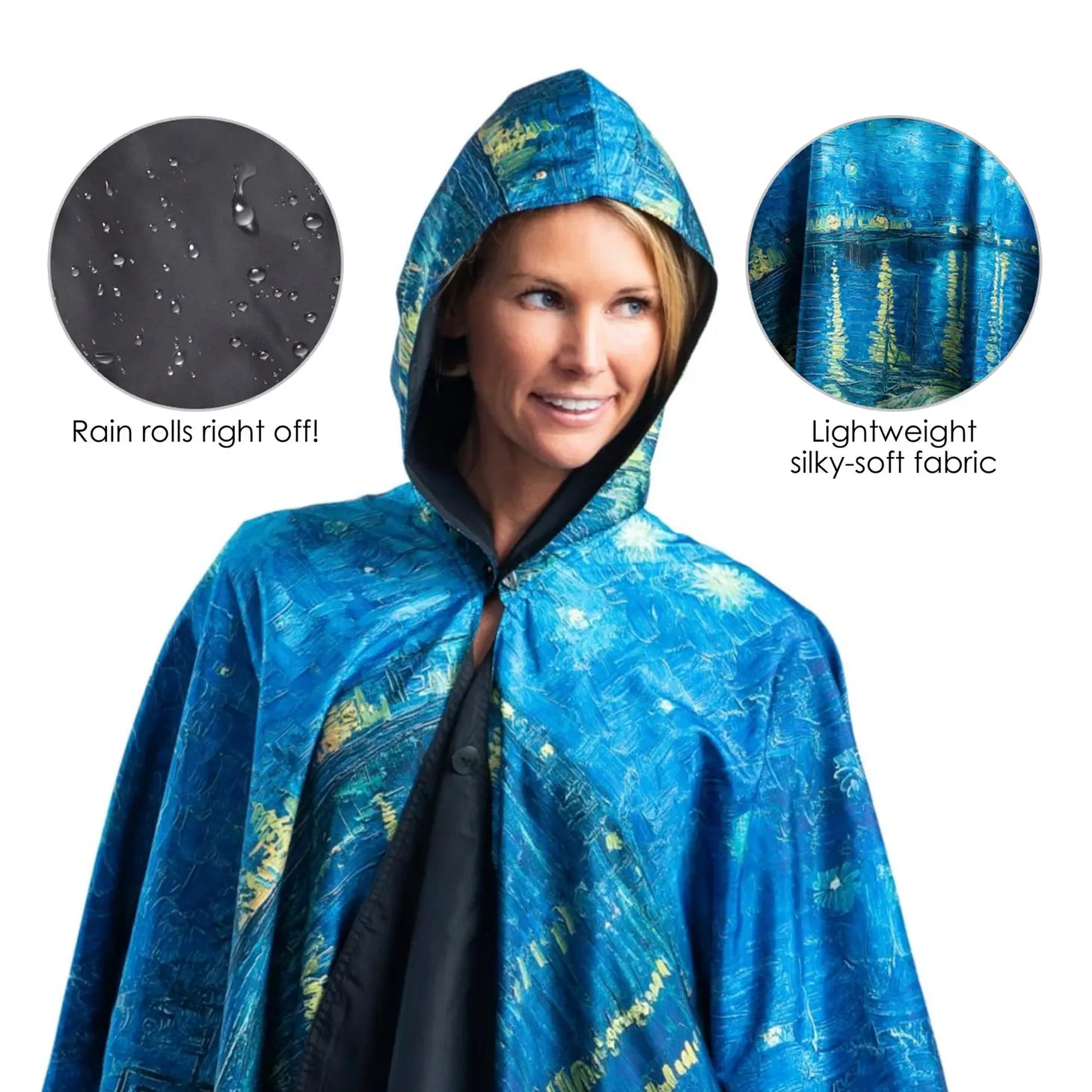 RainCaper Fine Art RainCaper - Van Gogh "Over the Rhone" - Black