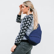 AmeriBag 15" Microfiber Healthy Back Bag Tote® Extra Small - Navy