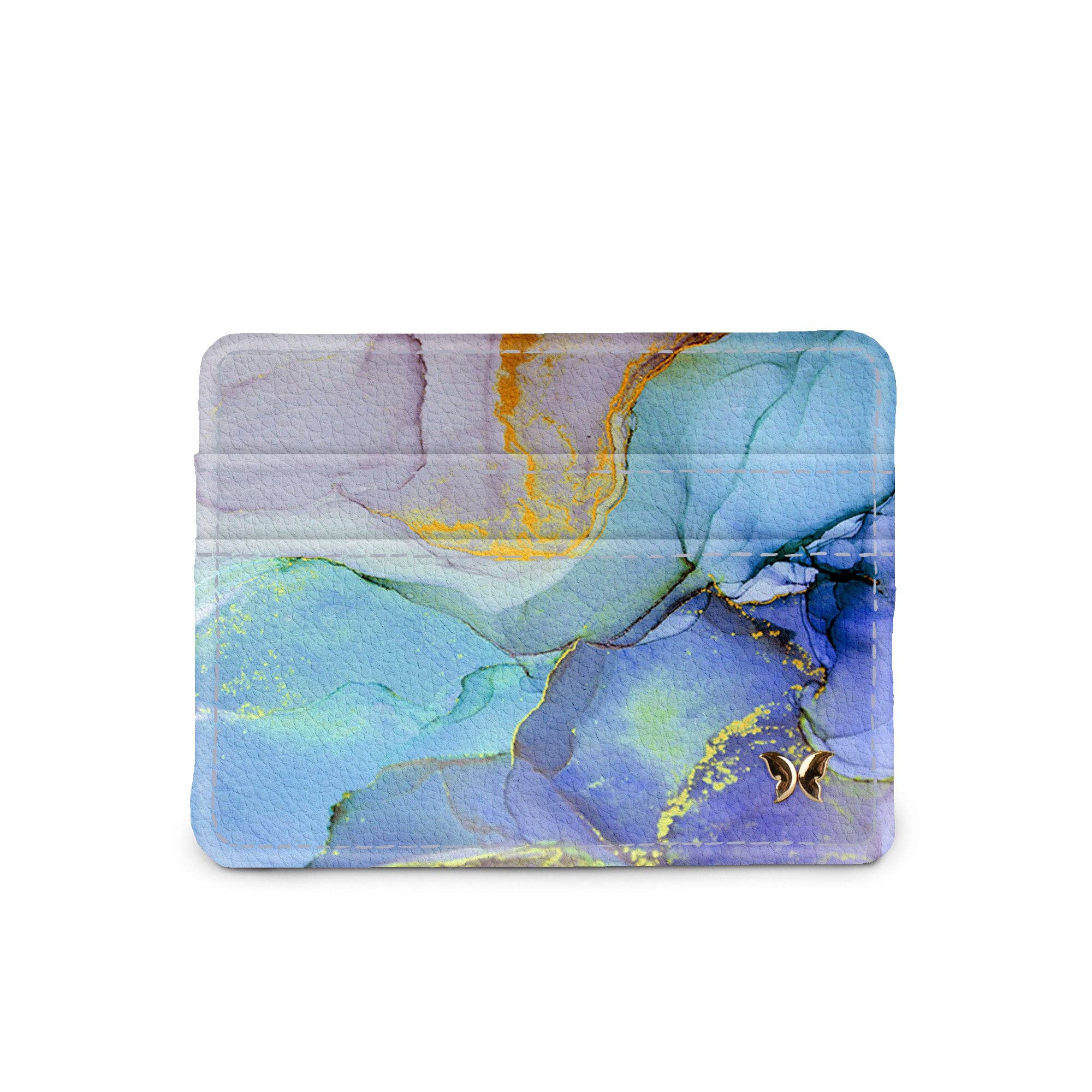 Monarque RFID Slim Wallet - Blue Marble