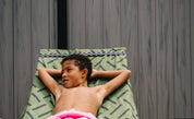 Lounge Chair Pool Towel Band: Checkmate Black