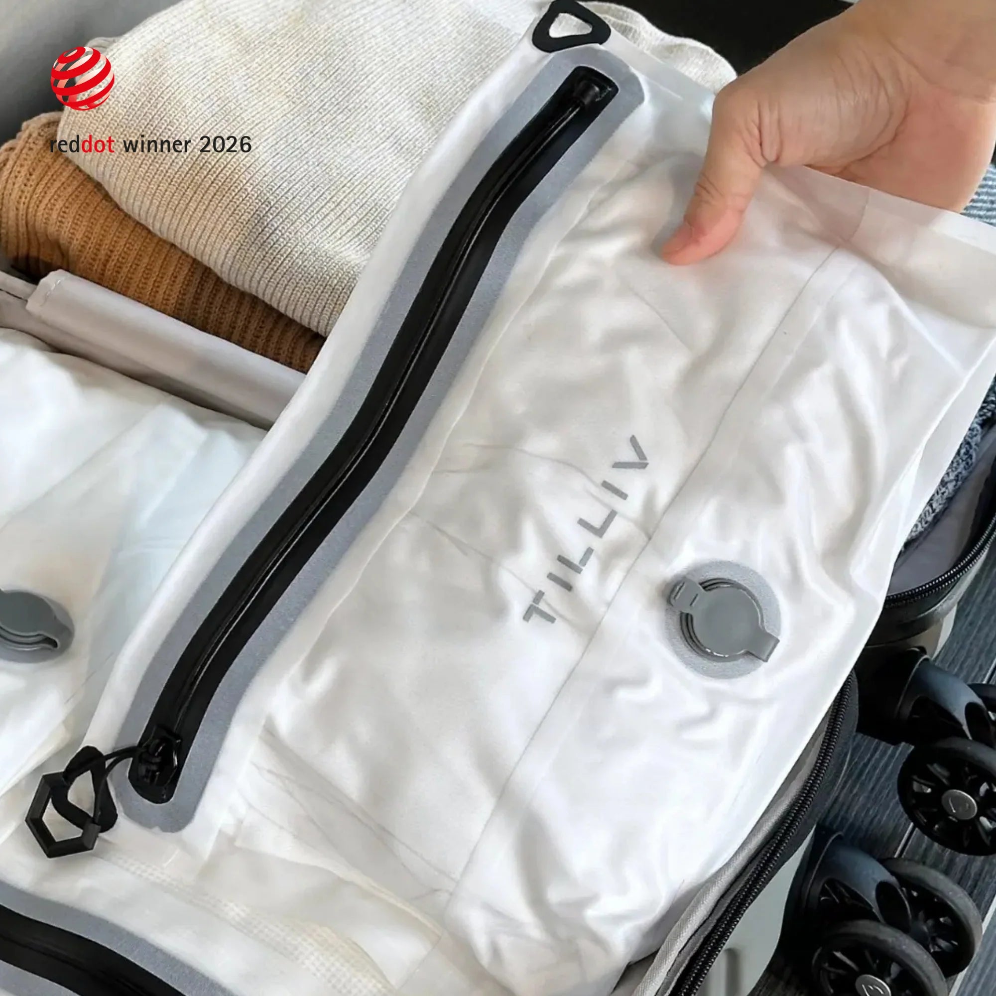 TILLIV Compak Small with Zipper Guard -  Digital White