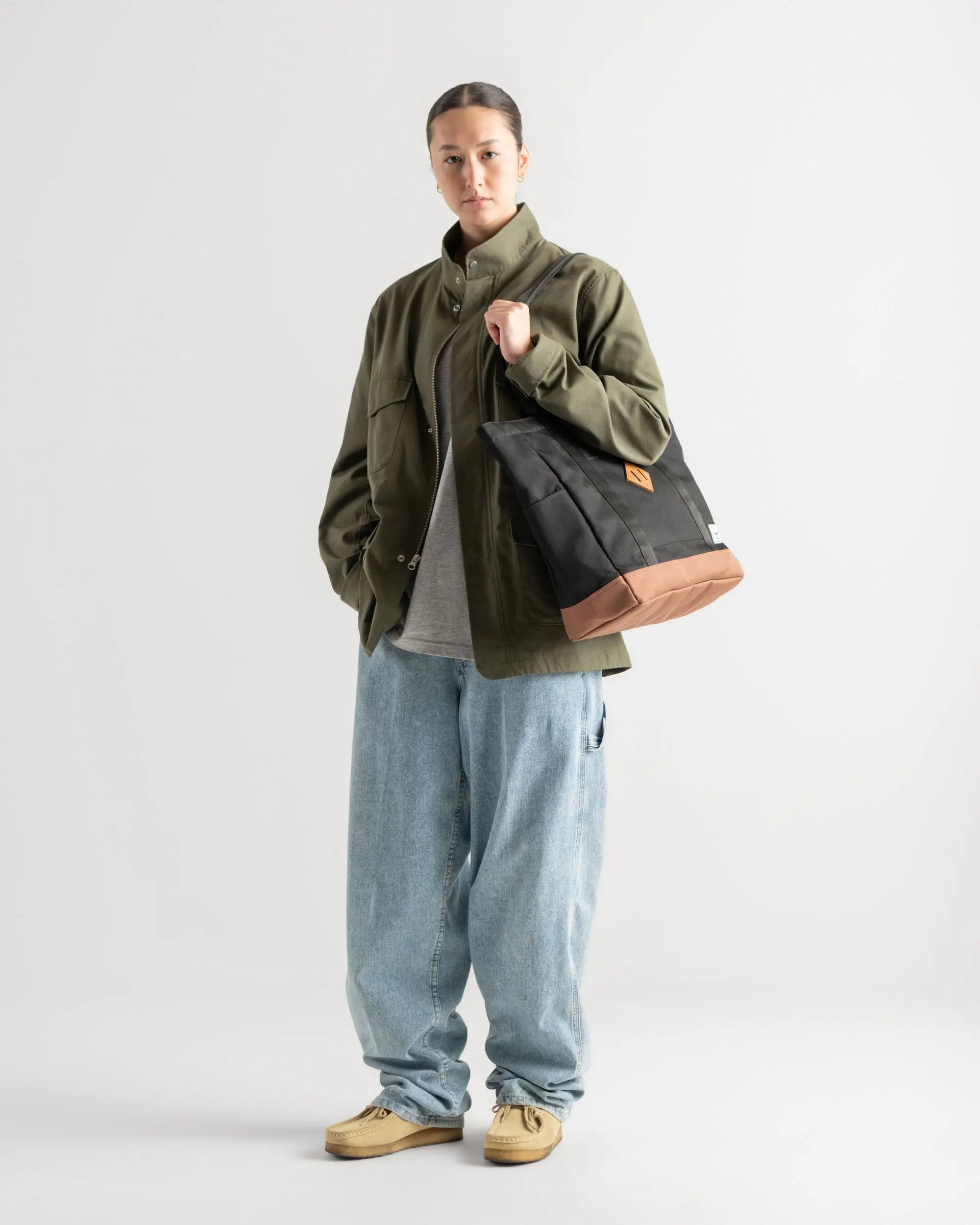 Herschel Supply Heritage Tote - Black/Saddle