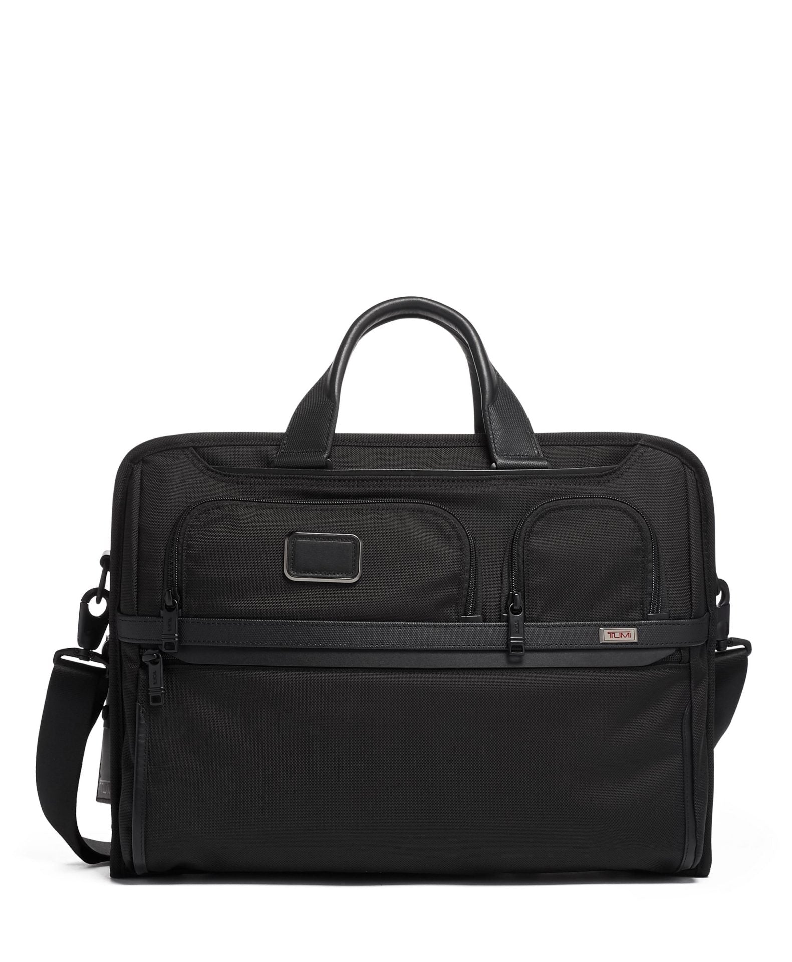 TUMI Alpha Compact Large Screen Laptop Brief - Black