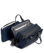 TUMI Alpha Expandable Organizer Laptop Brief - Navy