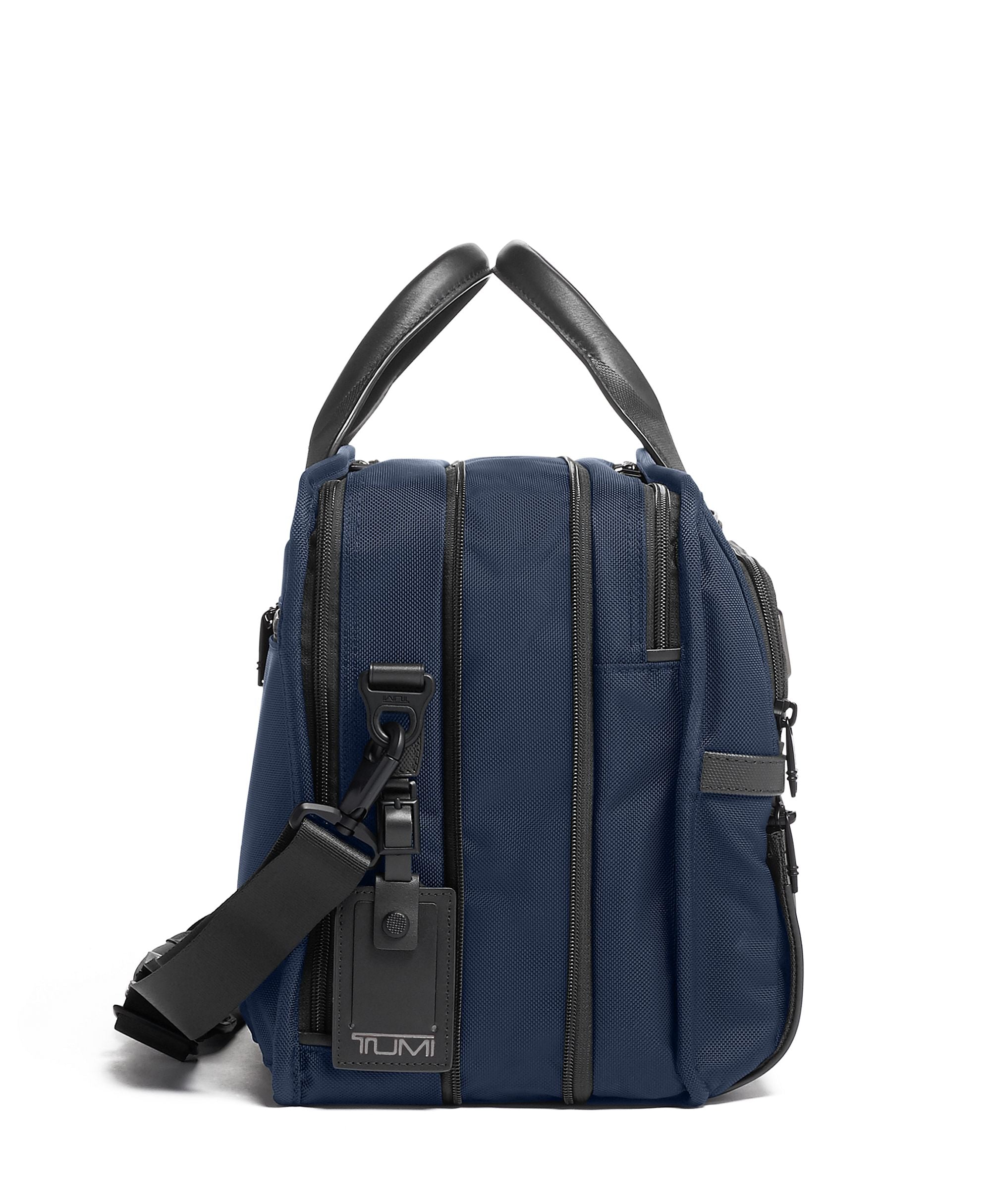 TUMI Alpha Expandable Organizer Laptop Brief - Navy – Irv's Luggage