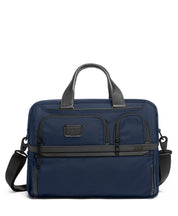 TUMI Alpha Expandable Organizer Laptop Brief - Navy