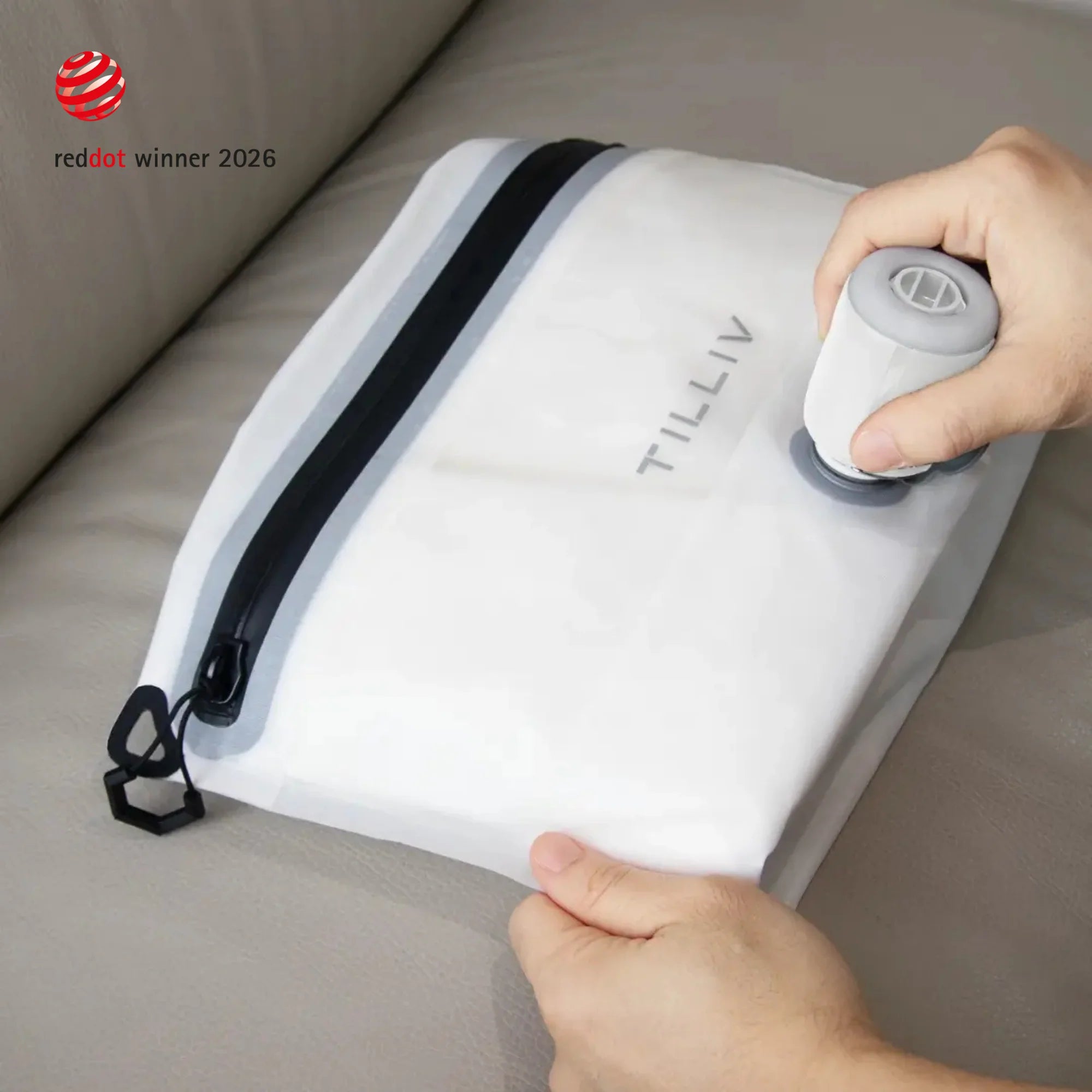 TILLIV Compak Small with Zipper Guard -  Digital White