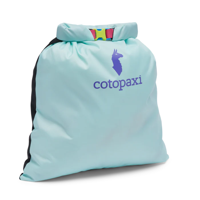 Cotopaxi Laundry Bag - DelDiaFront Side View filled and snapped closed