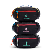 Cotopaxi Kapai 1.5L Hip Pack - Del Día Monochrome - DelDiaDark Front View of 3 bags