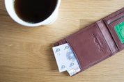 Osgoode Marley Magnetic Money Clip Wallet - Distressed Brown