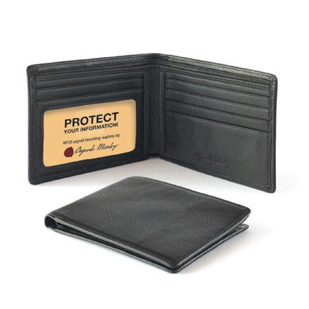 Osgoode Marley Cashmere Leather RFID Thinfold Wallet - Black