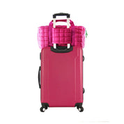 MiMi Quilted Puffer Weekender/Duffel Bag: Black