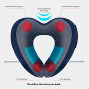 Travelon Transit Premium Neck Pillow - Navy/Gray