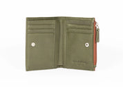Osgoode Marley RFID Leather Medium Bi-Fold Snap Wallet - Black Multi