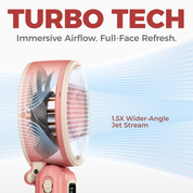 DiveBlues Turbo Wind Handheld Fan, Blow Dryer Power - Green