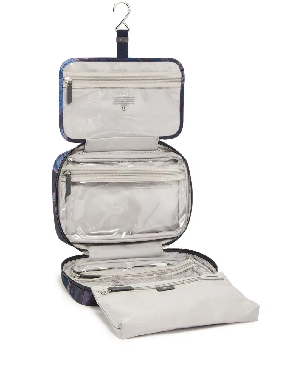 TUMI Voyageur Madeline Cosmetic - Navy  Liquid Print