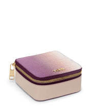 Tumi Belden Leather Jewelry Case - Moonlight/Purple Ombre