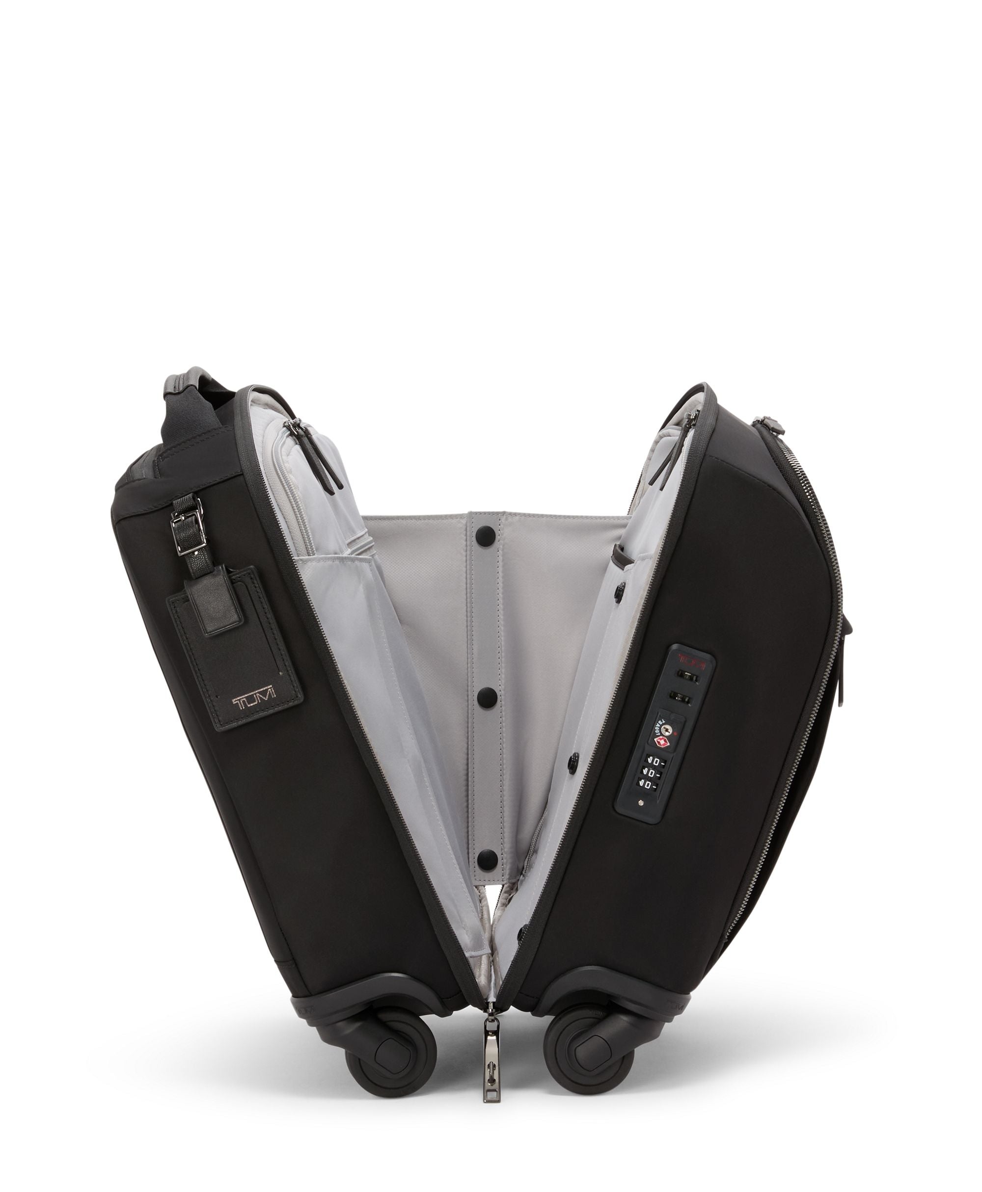 Tumi Voyageur Leger Compact Spinner Carry On Underseater - Black/Gunmetal