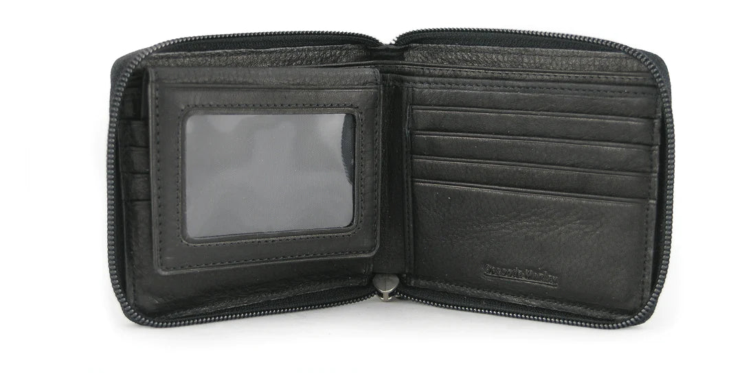 Osgood Marley RFID Zip Passcase Wallet - Black