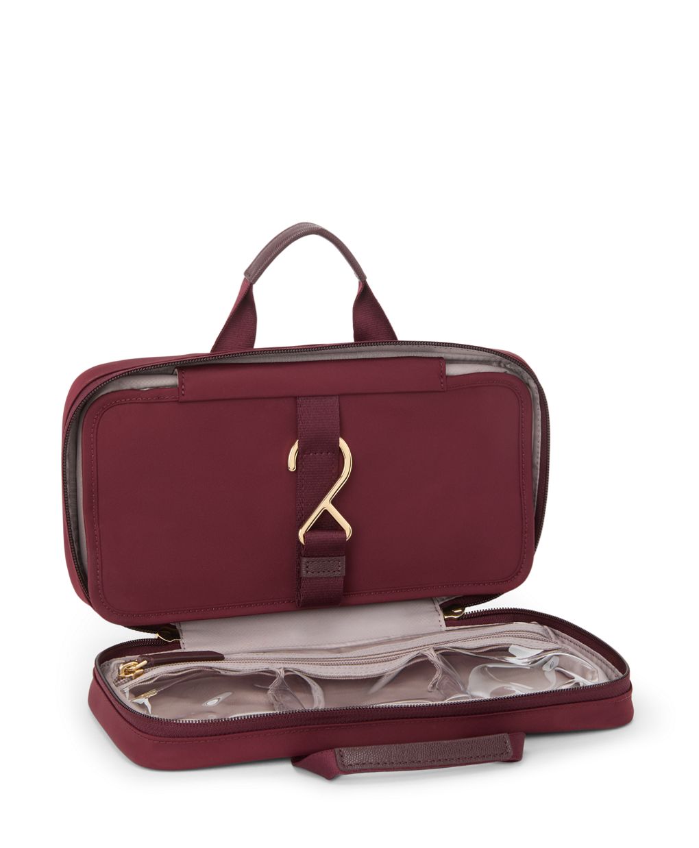 TUMI Voyageur  Small Madeline Cosmetic - Wine