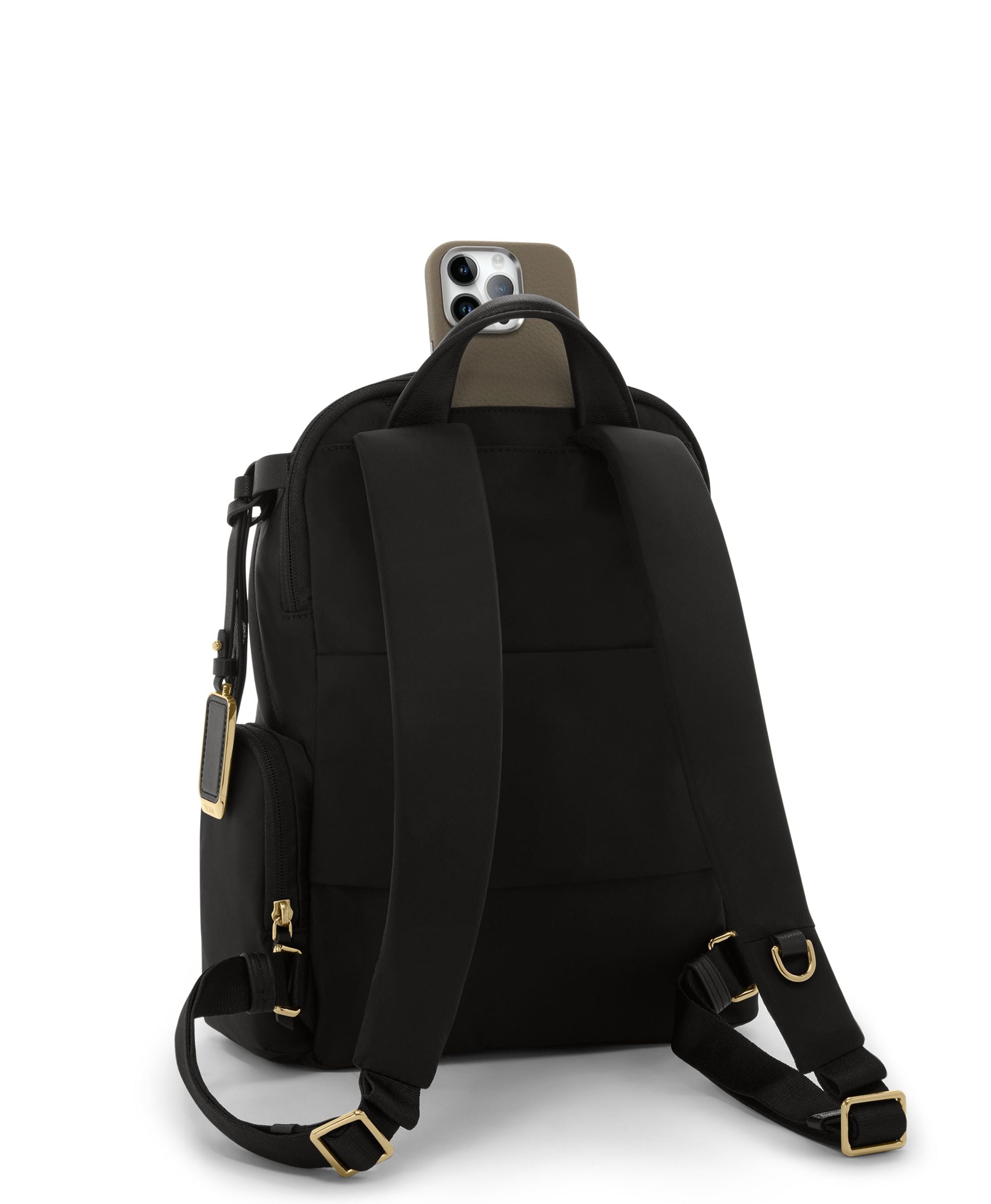 TUMI Voyageur Celina Medium Backpack - Black/Gold