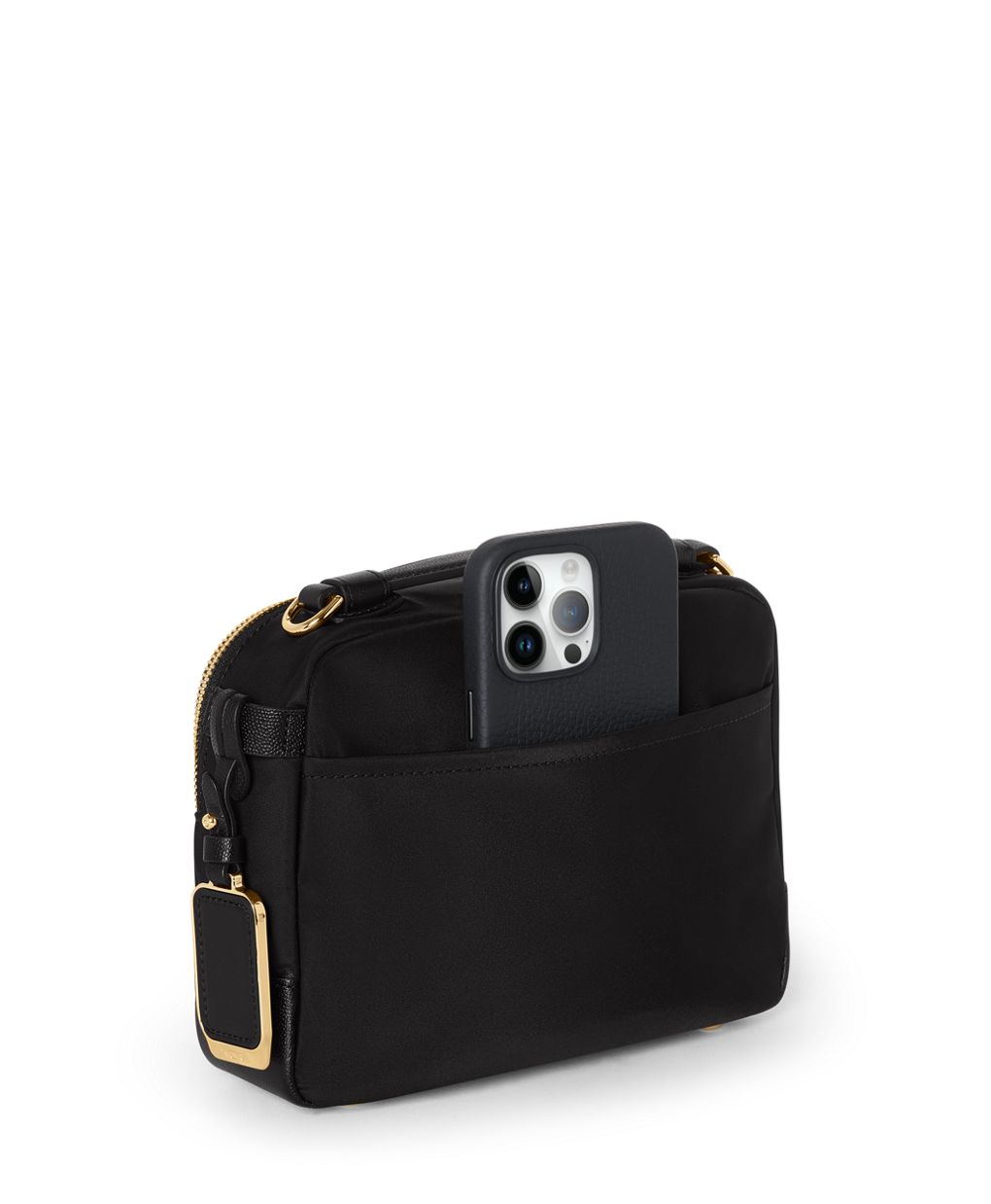 TUMI Voyageur Teghan Crossbody - Black/Gold