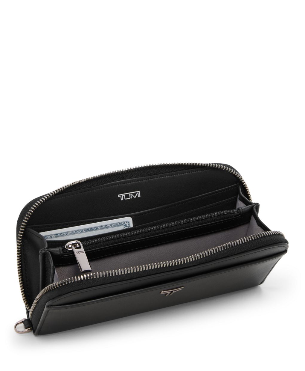 Tumi BELDEN Zip-Around Continental Wallet - Black/Gunmetal