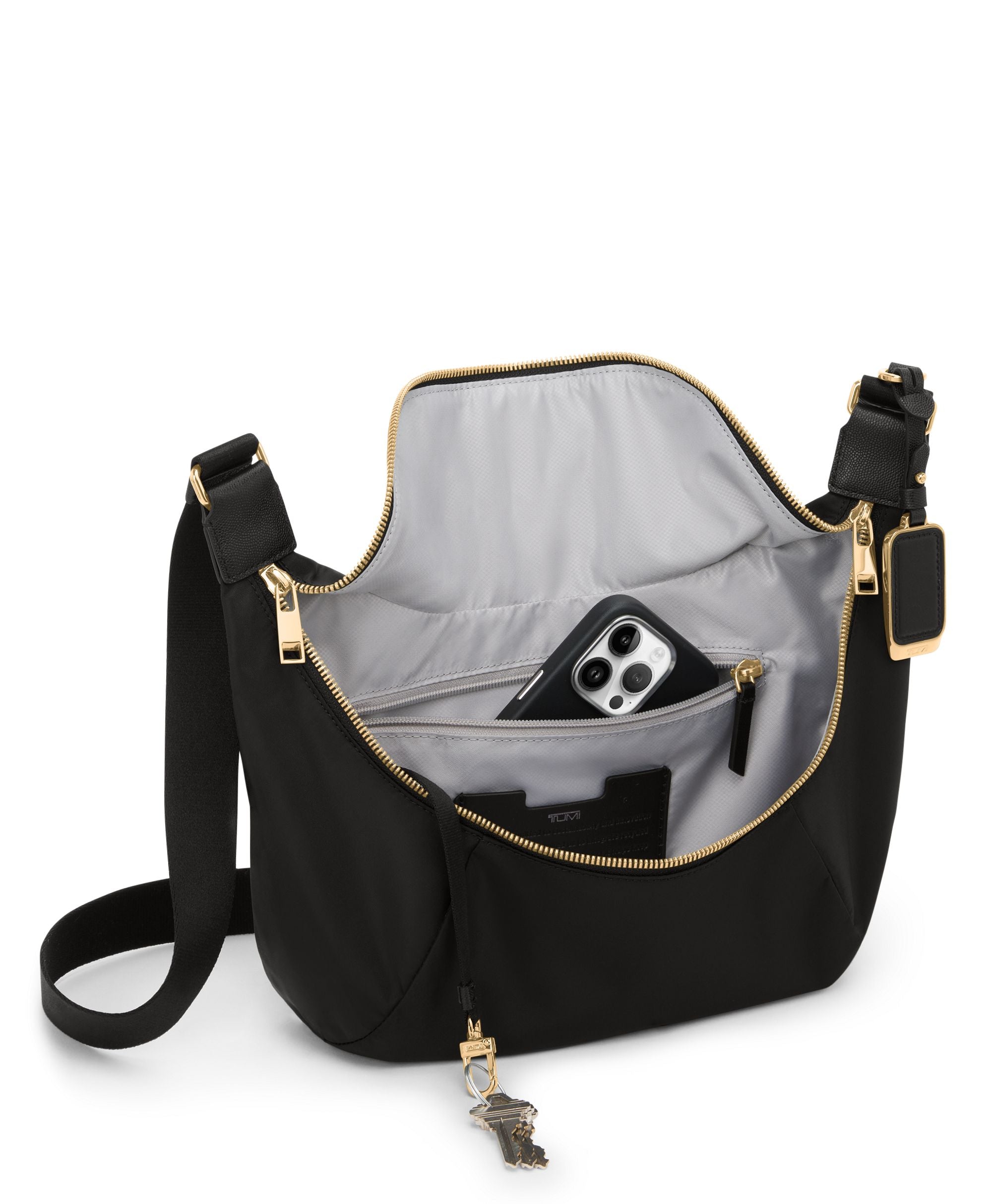 Tumi Voyageur Alabama Crossbody/Sling - Black/Gold
