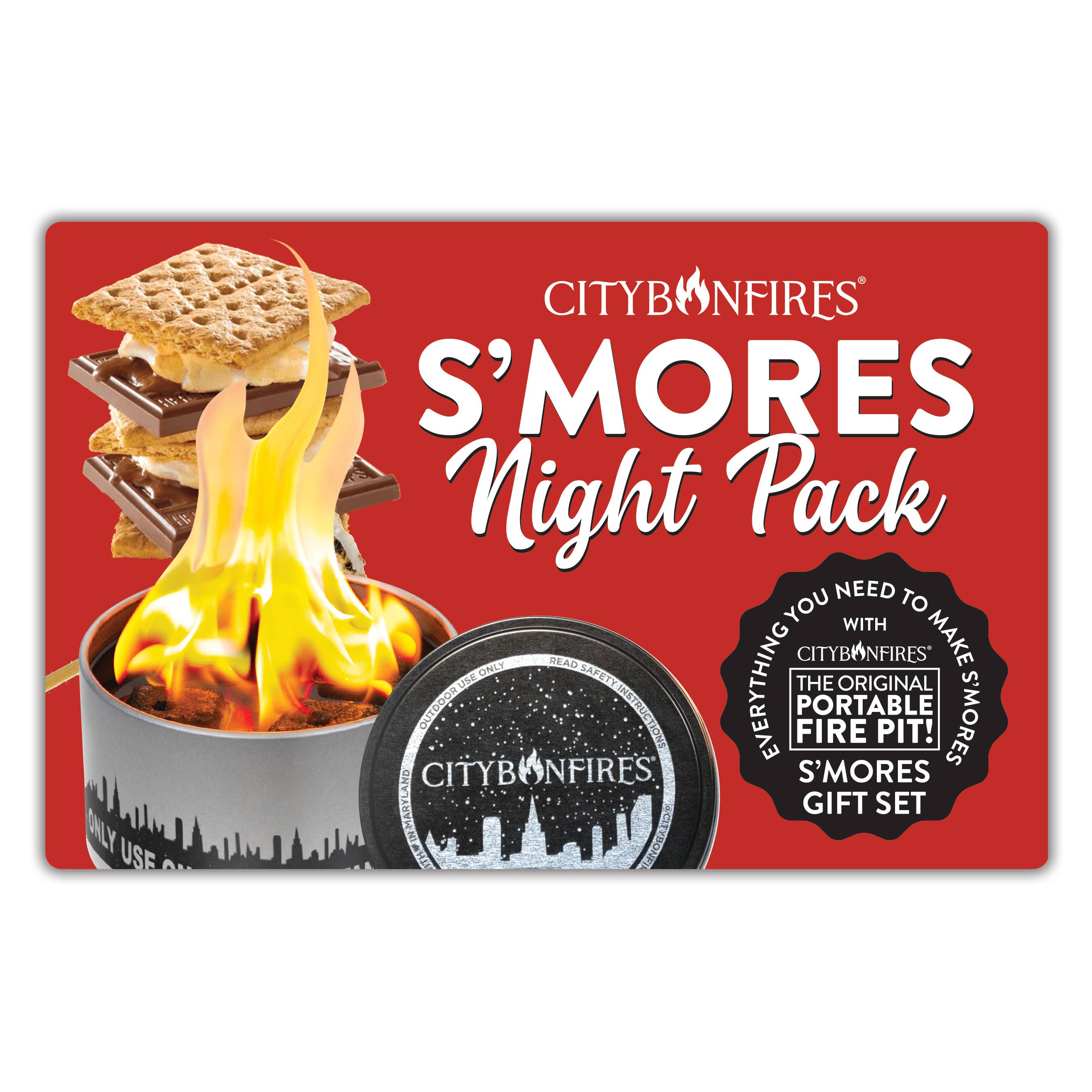 City Bonfires S'mores Night Pack: Mini Chocolate Bars