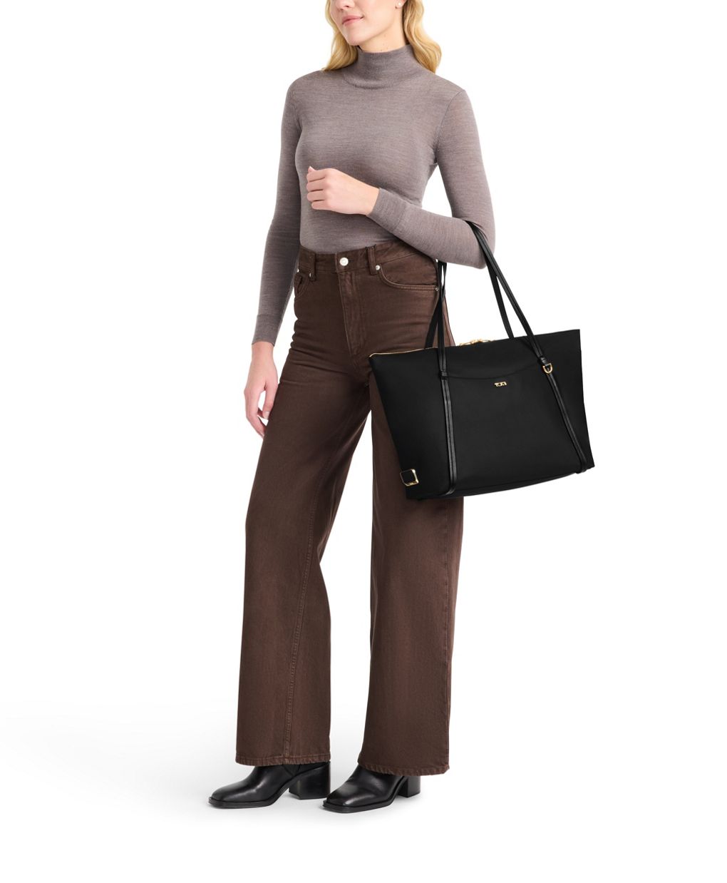 Tumi VOYAGEUR Q Tote -Black/Gunmetal