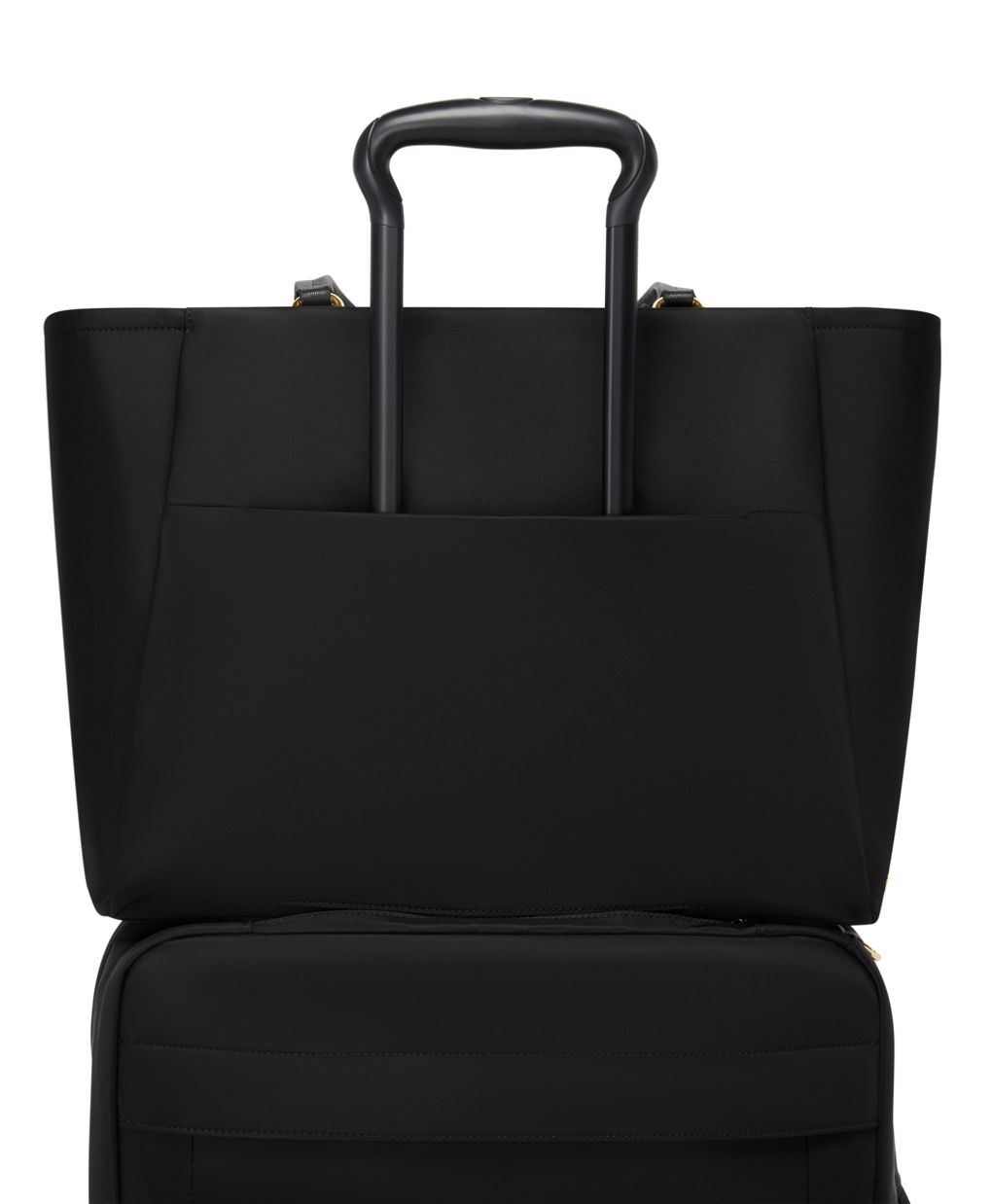 TUMI Voyageur Valetta Large Tote - Black/Gold