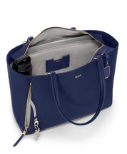 TUMI Voyageur Valetta Large Tote - Indigo/Light Gold