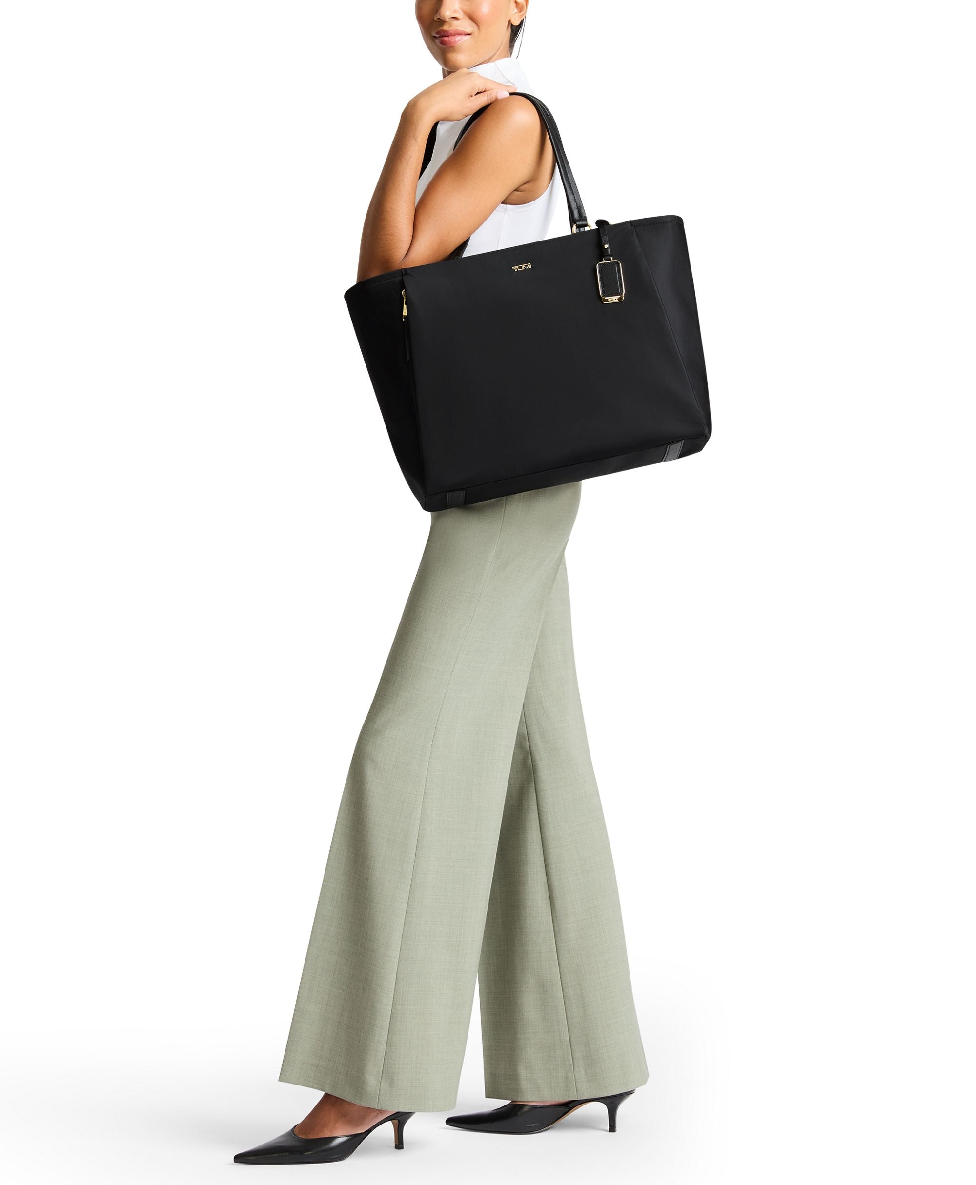 TUMI Voyageur Valetta Large Tote - Indigo/Light Gold
