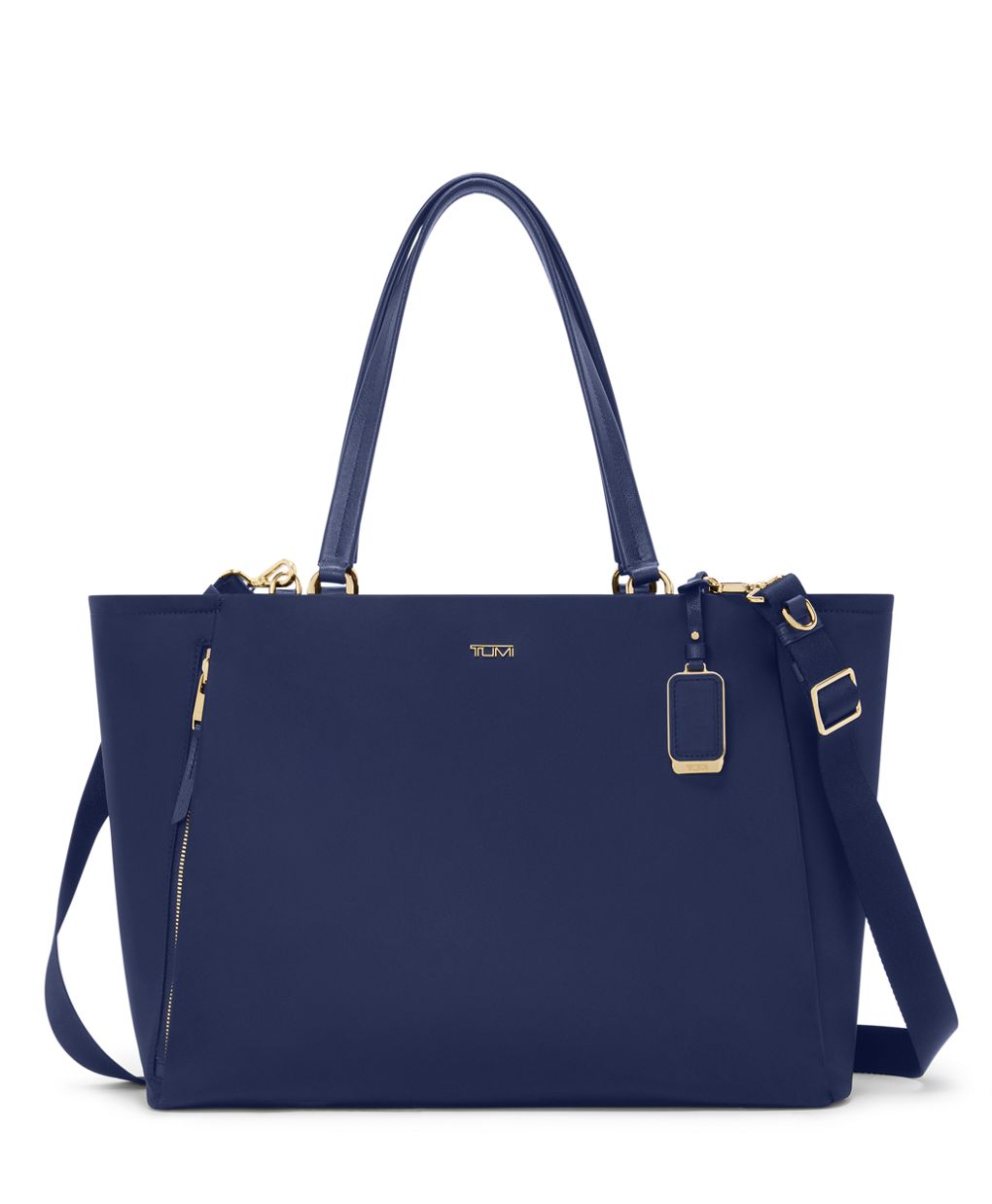 TUMI Voyageur Valetta Large Tote - Indigo/Light Gold