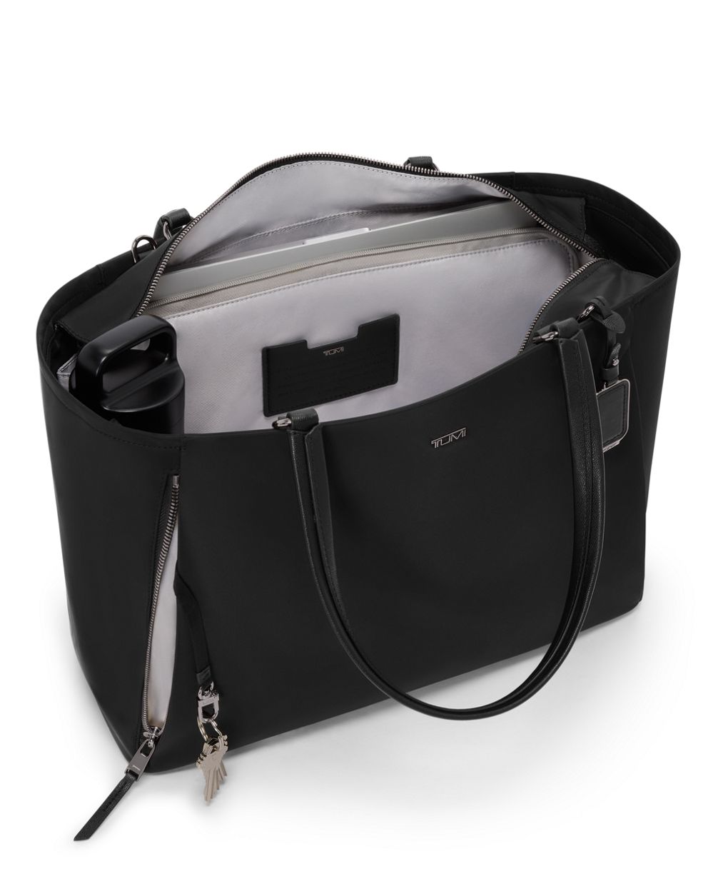 TUMI Voyageur Valetta Large Tote -Black/Gunmetal