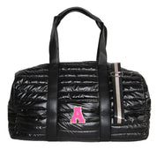 Lemonbella Puffer Weekender Duffle Travel Bag Black 